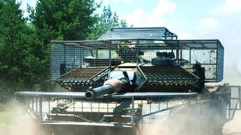 Ukrainian M1A1 AIM Abrams with anti drone cages, operated by 160th Mech Brigade