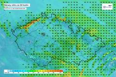 Meteorologové vydali výstrahu před větrem na části území České republiky.