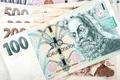 Close-up,Of,Banknotes,Of,The,Czech,National,Bank.,Currency,In