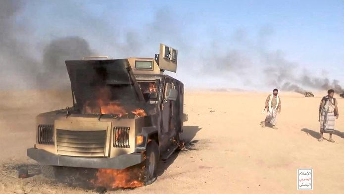 Battle between Iran-aligned Houthi fighters and Saudi backed forces in al Jawf governate