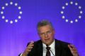 EU Trade Commissioner Maros Sefcovic attends a press briefing in Beijing