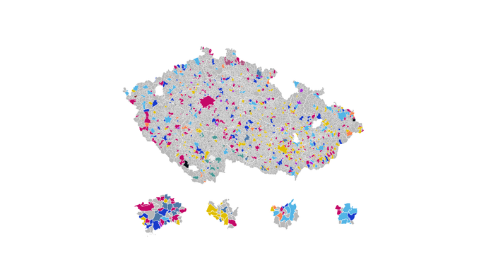 Kompletní výsledky komunálních voleb v obích 2026.