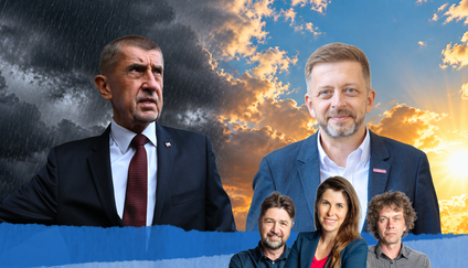 Andrej Babiš a Vít Rakušan na  koláži Aktuálně.cz