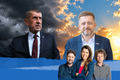 Andrej Babiš a Vít Rakušan na  koláži Aktuálně.cz