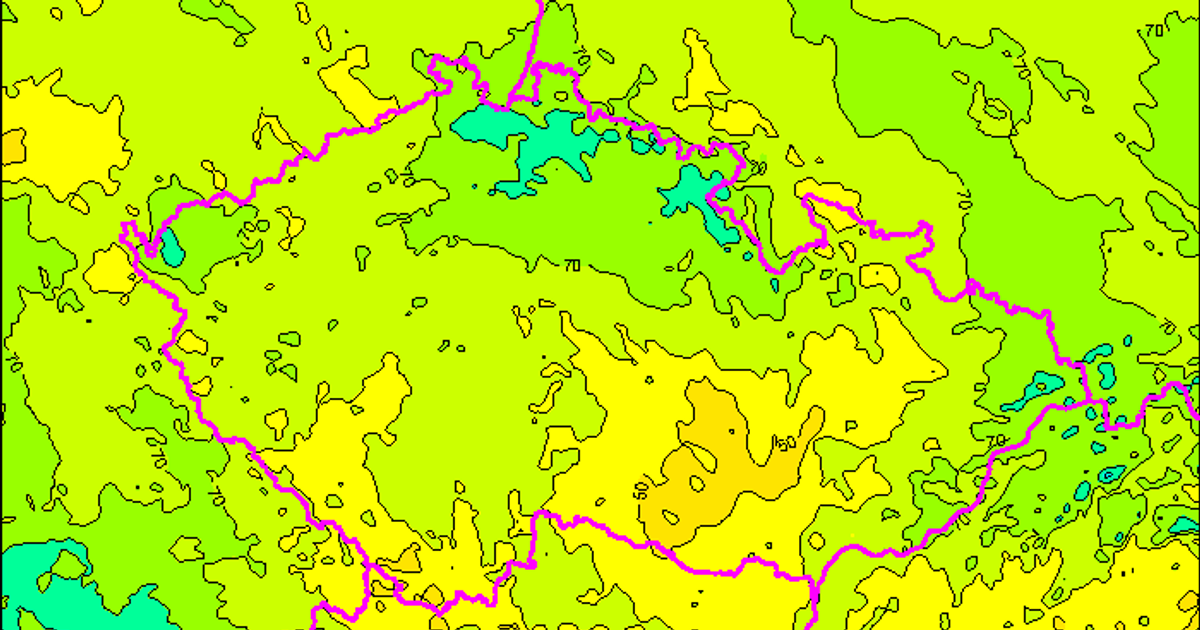 Česko sužuje další nepříjemný jev. Mapa ukazuje, co přijde o víkendu