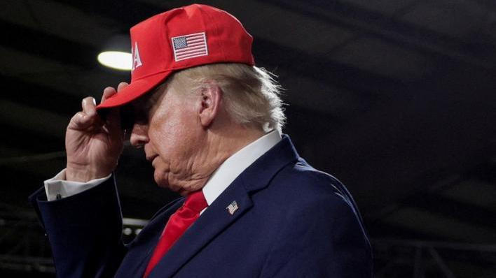 US President Donald Trump visits Montana