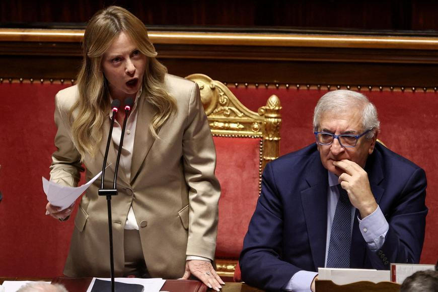 Italská premiérka zářila. Zchladila Trumpa a připomněla tanky v Praze