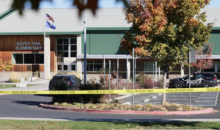 Scene of a shooting at Silver Rail Elementary School in Bend, Oregon