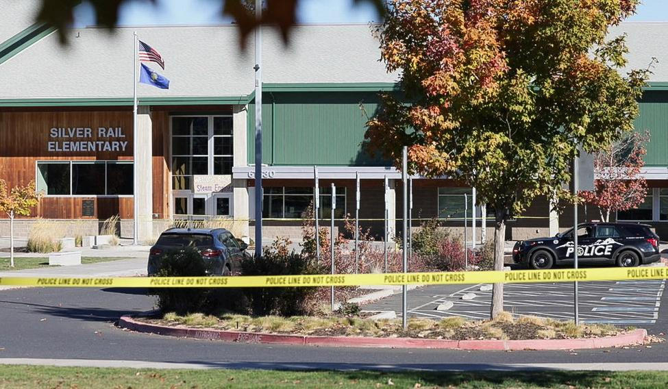 Scene of a shooting at Silver Rail Elementary School in Bend, Oregon