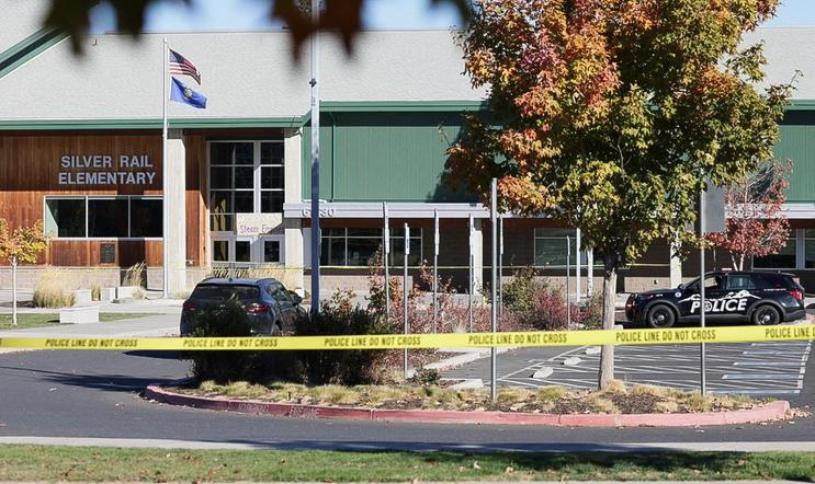 Scene of a shooting at Silver Rail Elementary School in Bend, Oregon