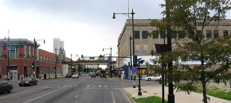 Chicagská čtvrť Englewood, kde v listopadu 1960 zmizela osmiletá Gloria Kowalewiczová.