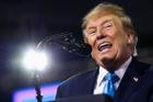 US President Trump attends a rally to support Republican congressional candidates, in Highland Heights